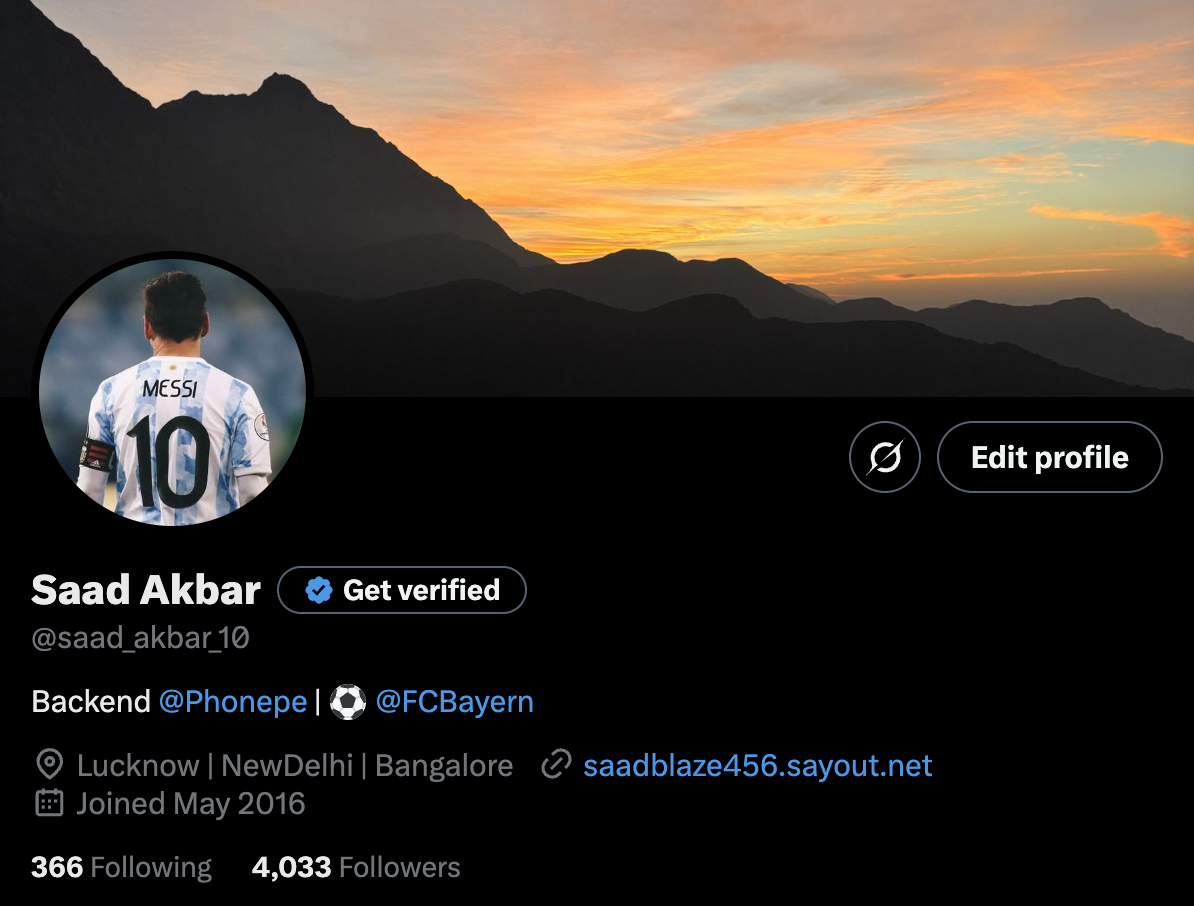 Twitter Profile